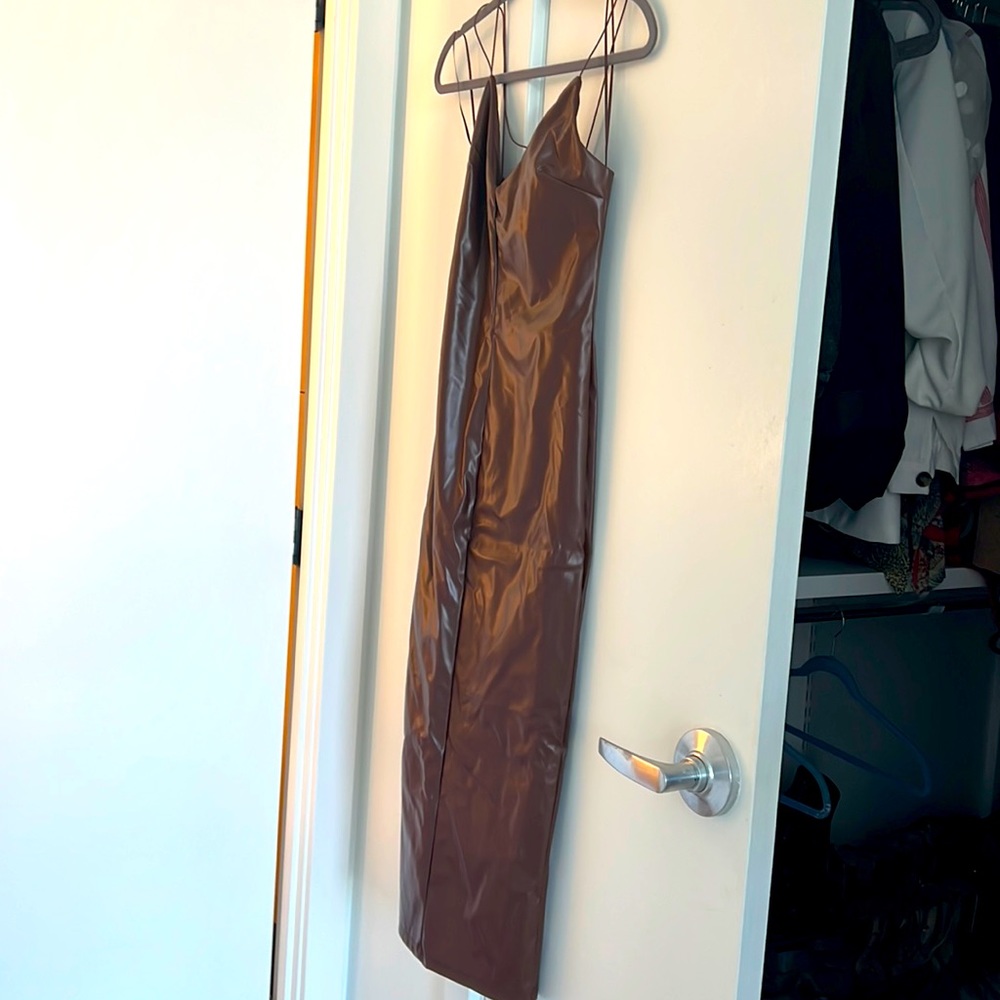 Faux Leather dress